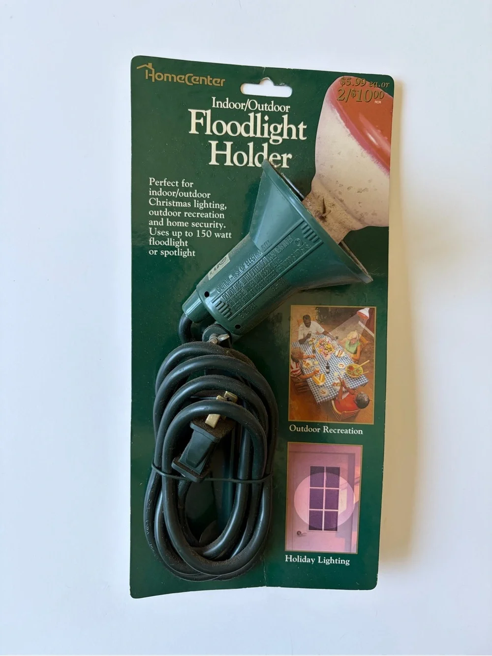 HomeCenter Indoor Outdoor Floodlight Holder Green Neutral Home Lighting Decor